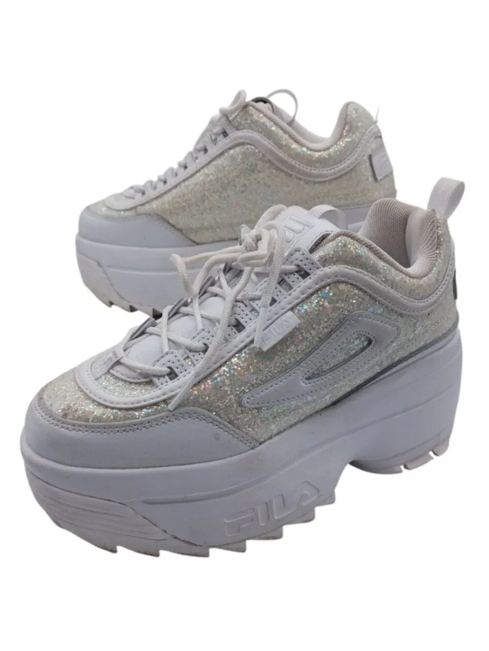 Fila Disruptor 2 Special Glitter Platform Sneakers Size 7 RARE